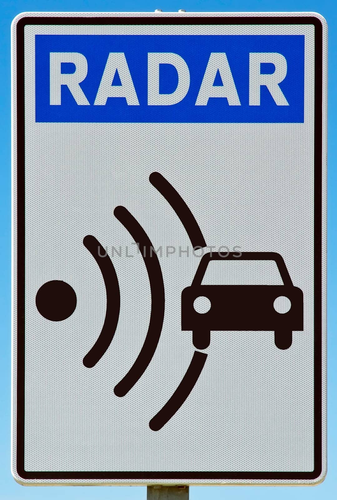 Signal indicator radar signal, found on roads in Spain Europe