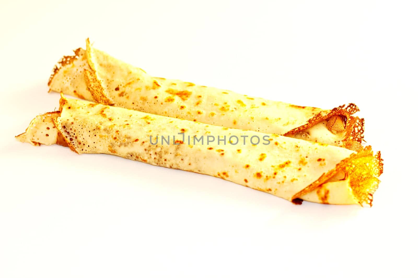 Palacinke, crepes isolated on white