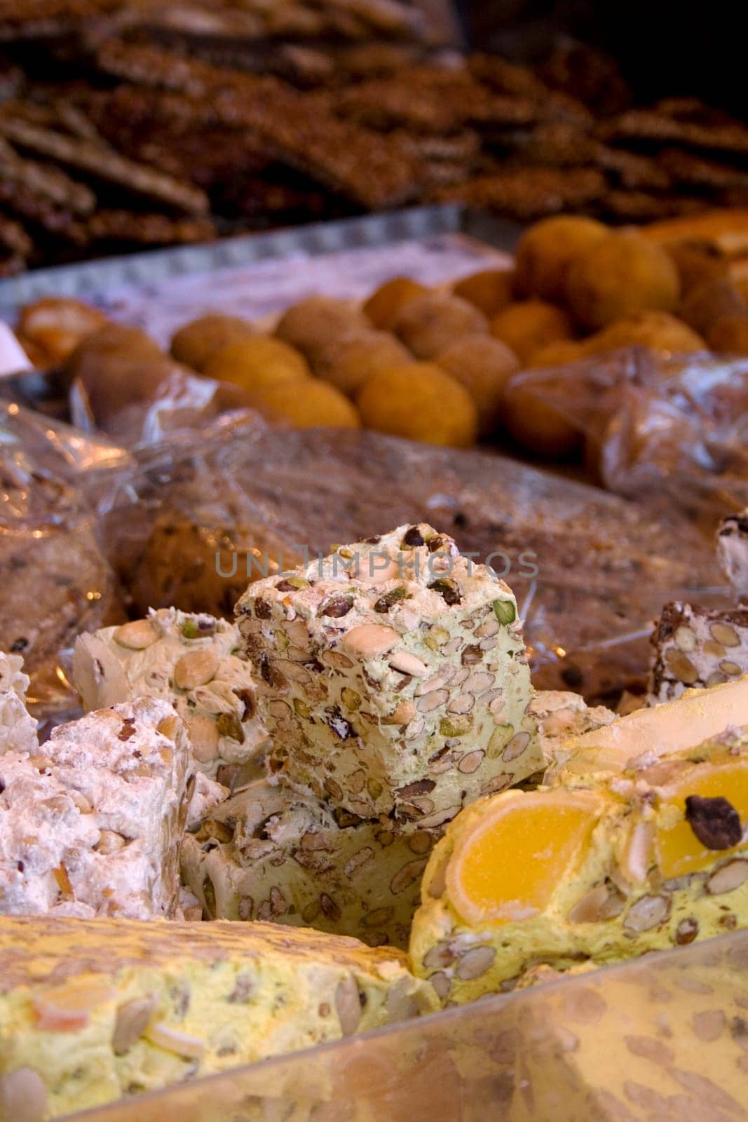 Pistachio nougat and other food