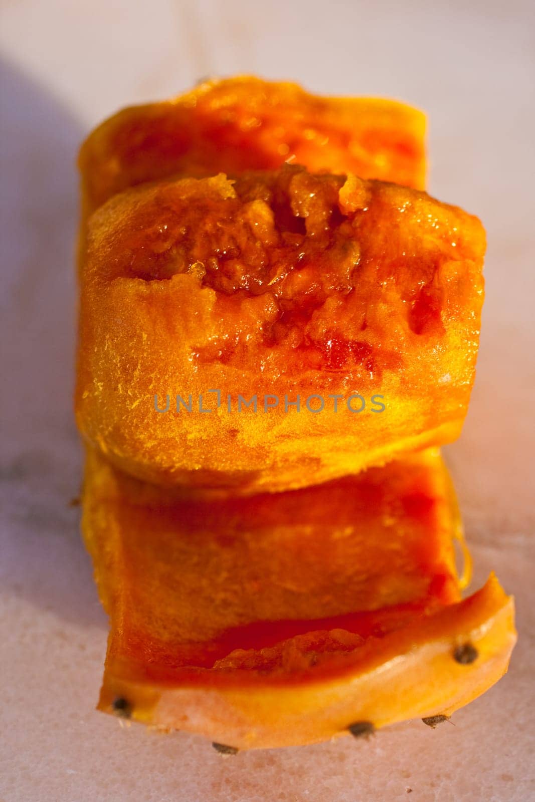 Fresh sicilian peeled prickly pear