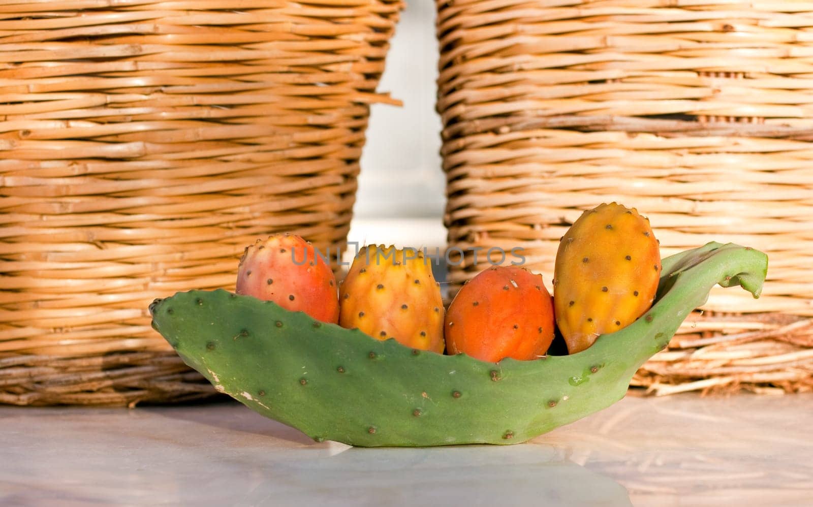 Fresh sicilian Ripe prickly pear