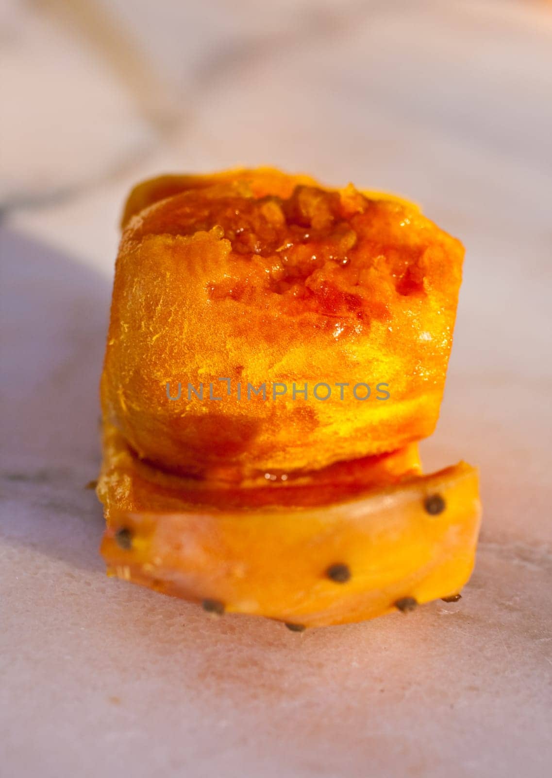 Fresh sicilian peeled prickly pear