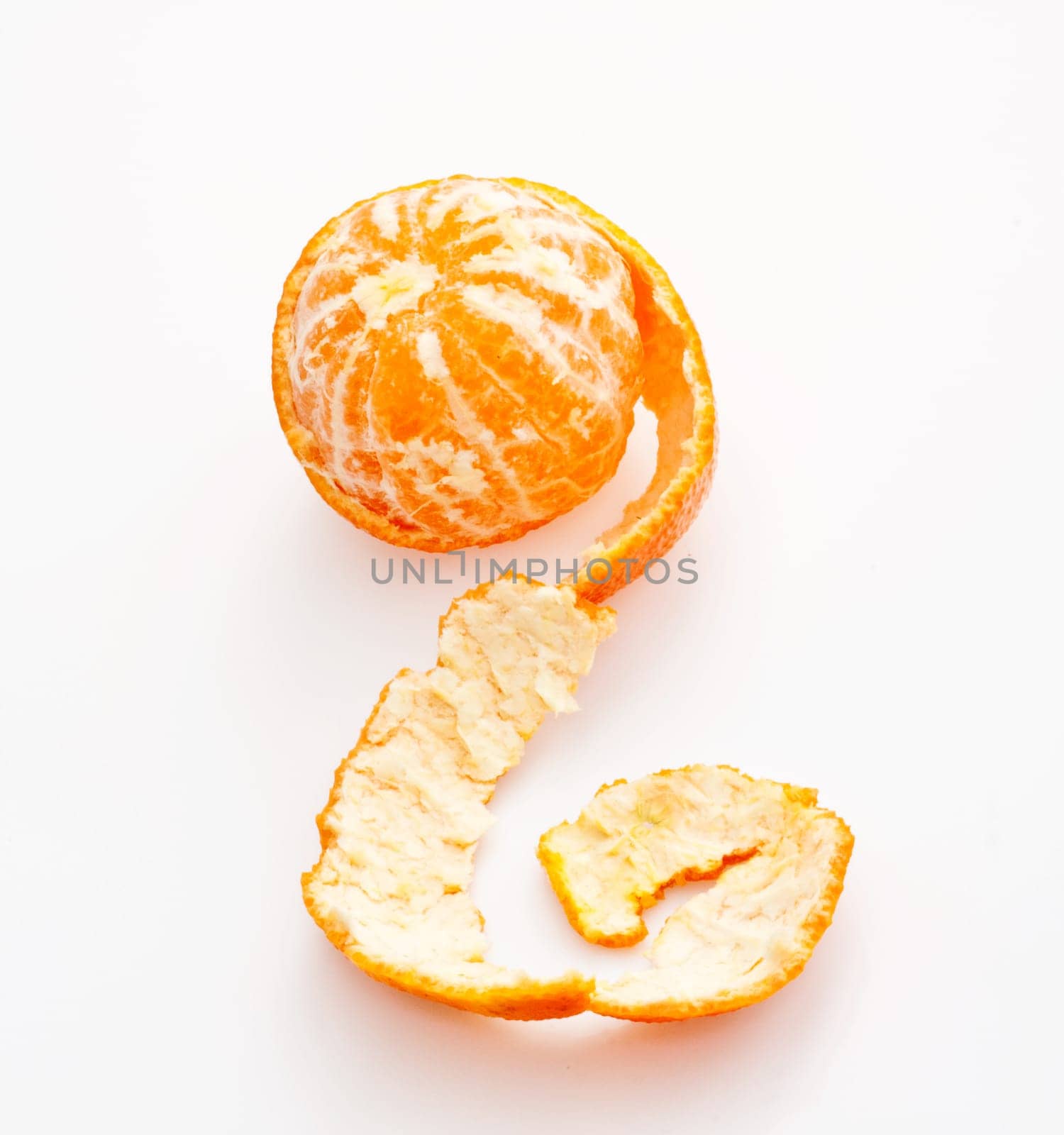 Tangerine isolated on white background
