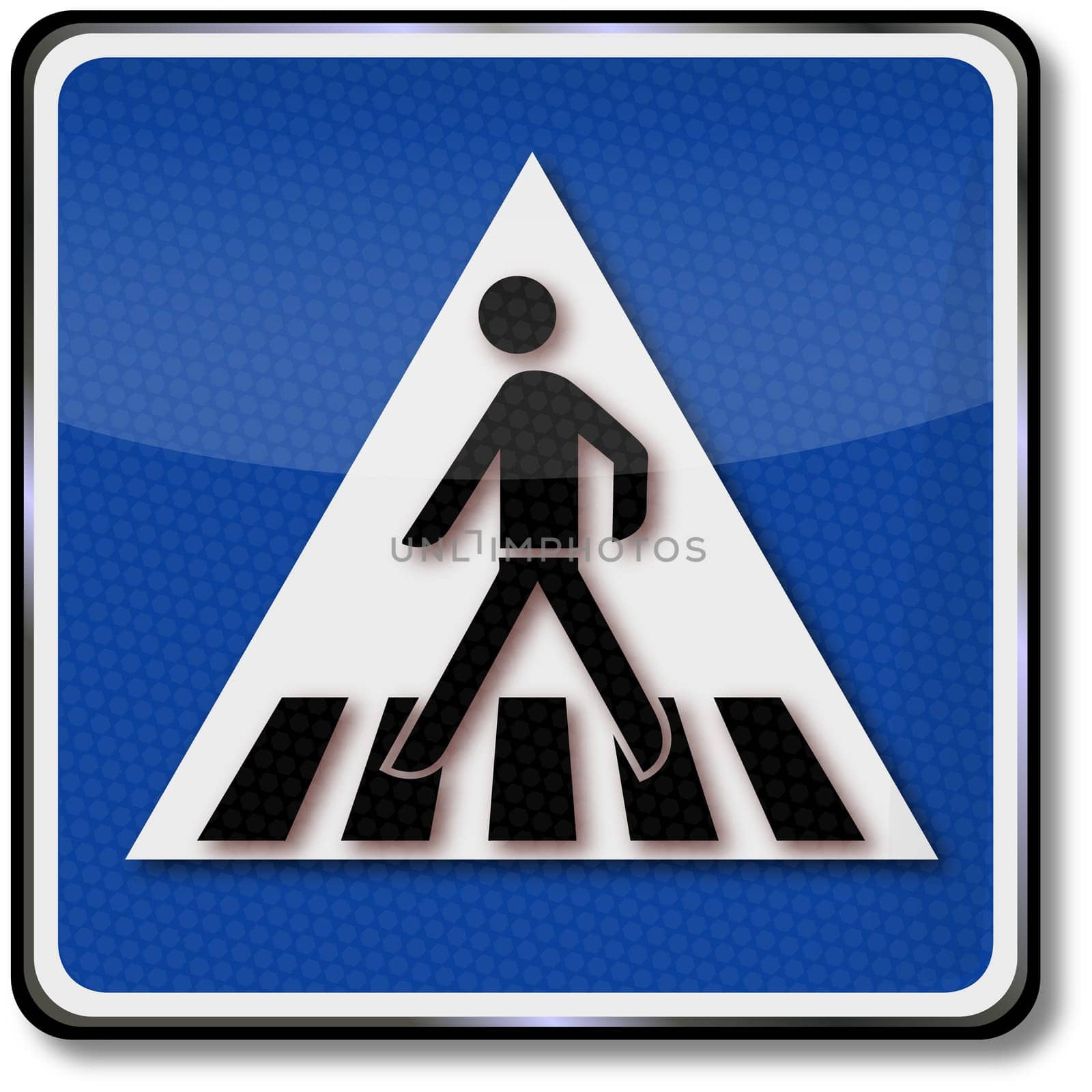 Zebra crossing sign
