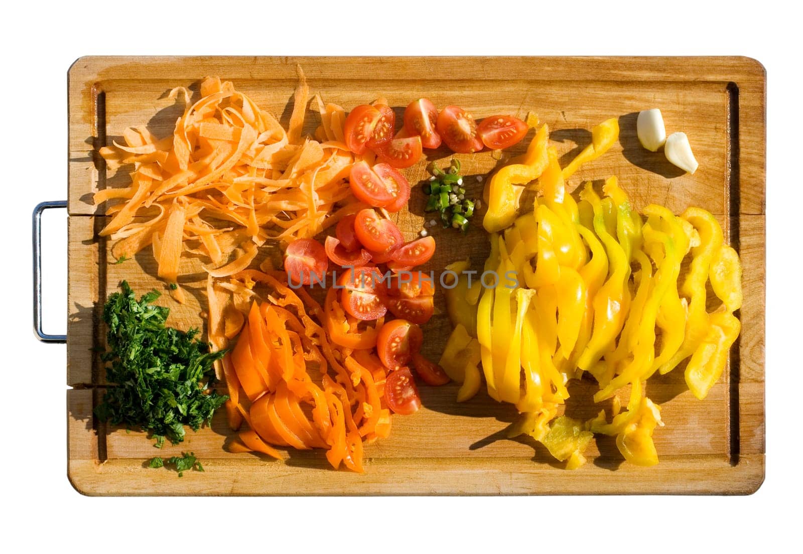 Various vegetables on a cutting board