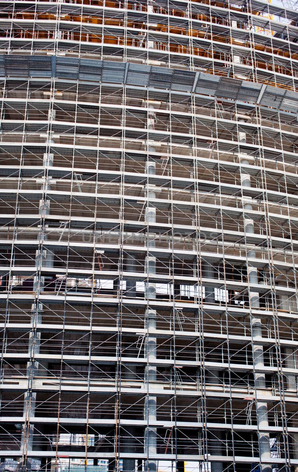 Scaffolding Covering a Building under construction