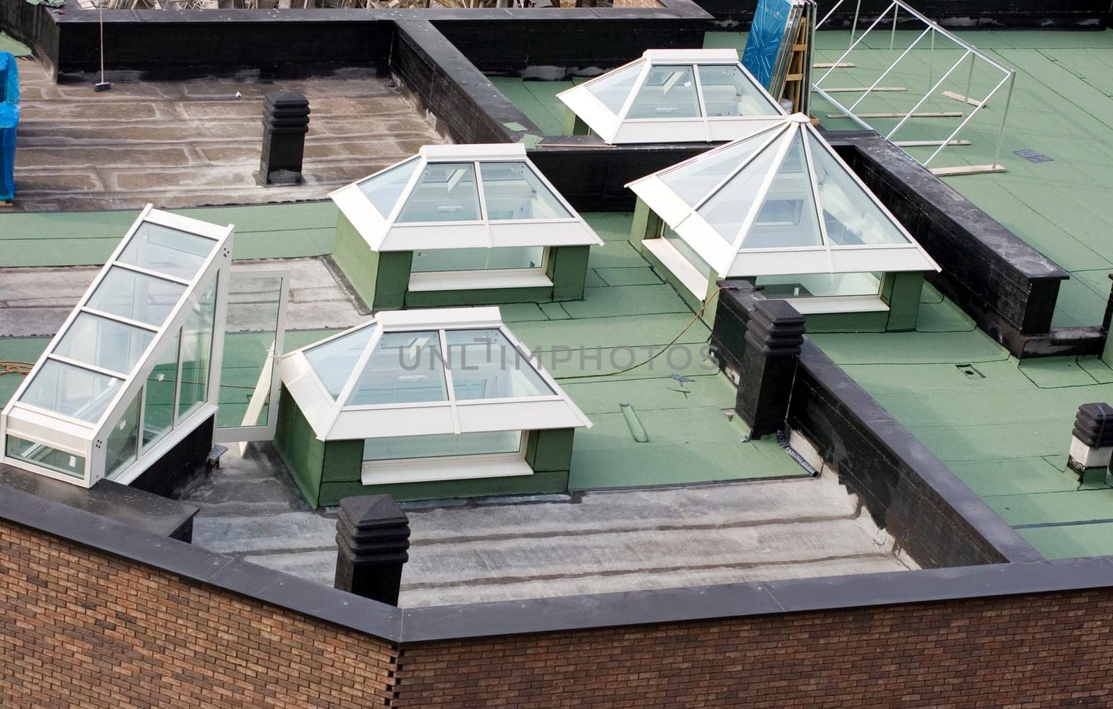Roofing waterproofing in new building