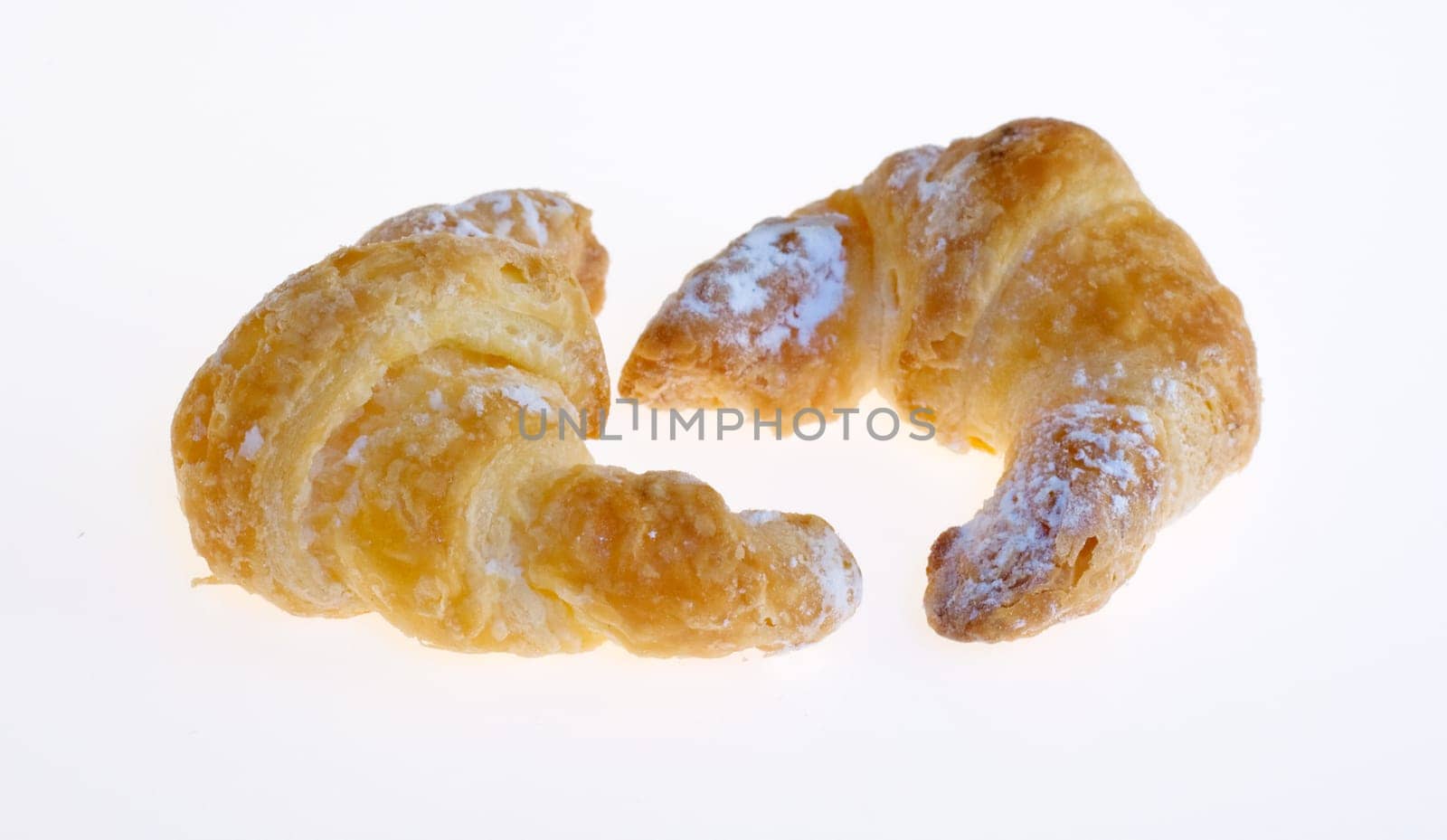 Croissants isolated on white background