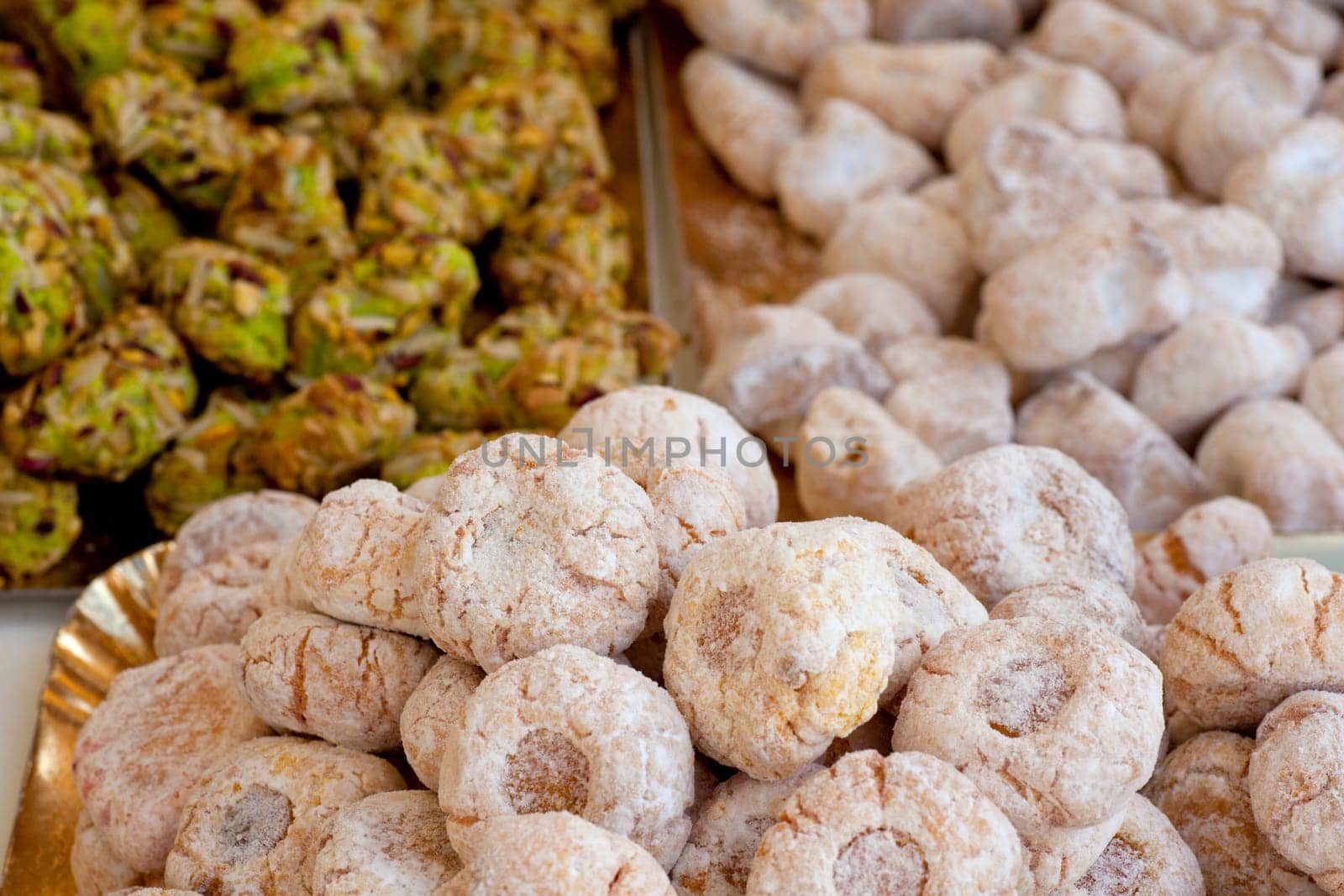 Delicious Sicilian Paste di mandorle on tray