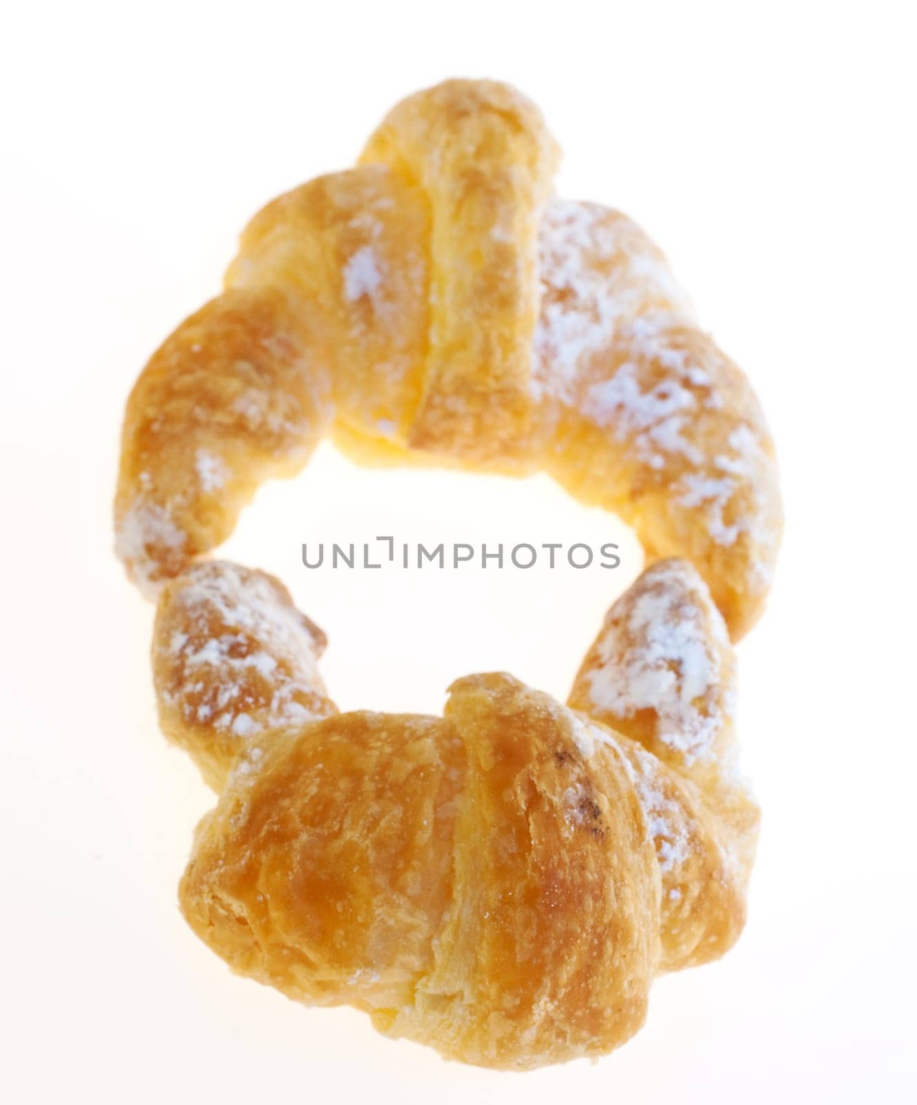 Croissants isolated on white background