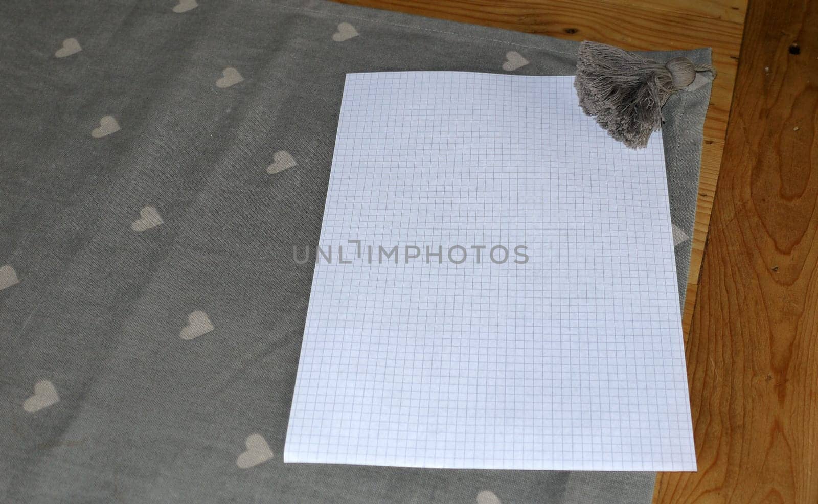 Blank Sheet Paper Fabric