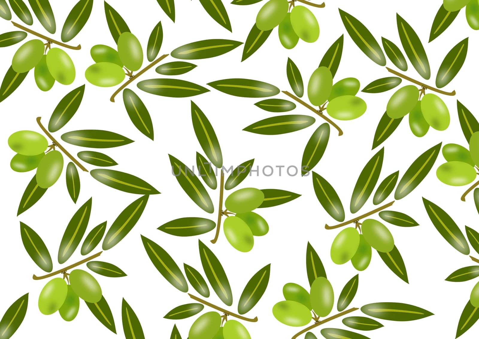 group of green olives