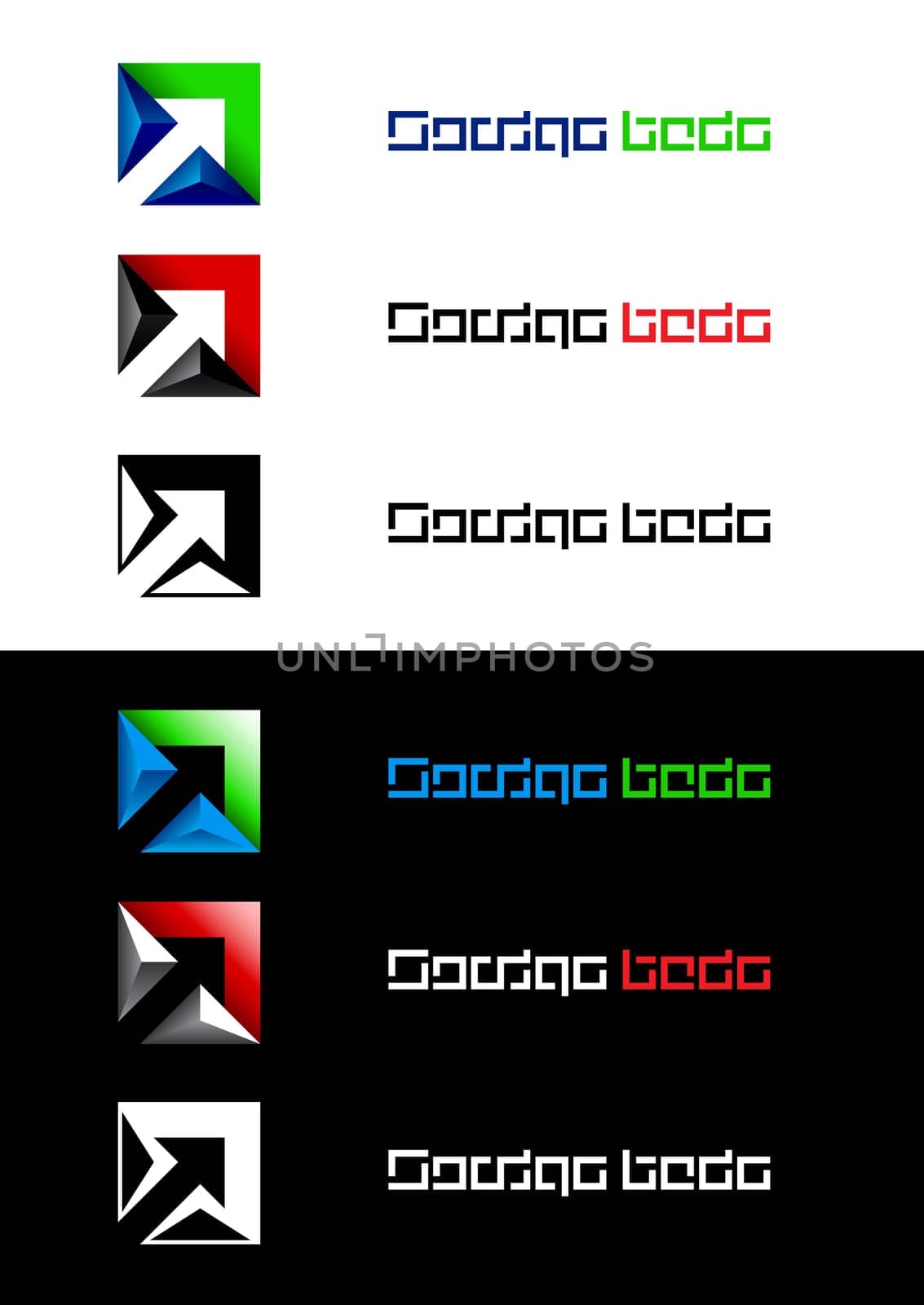 The symbol of the arrows. Vector illustration for design