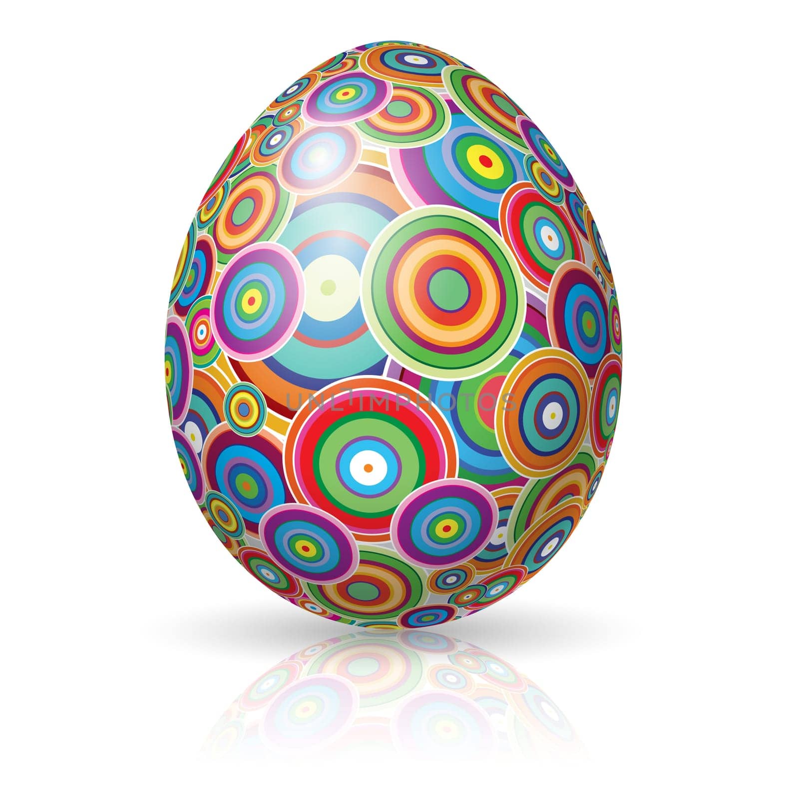 Easter Egg. Vector illustration on white background for design