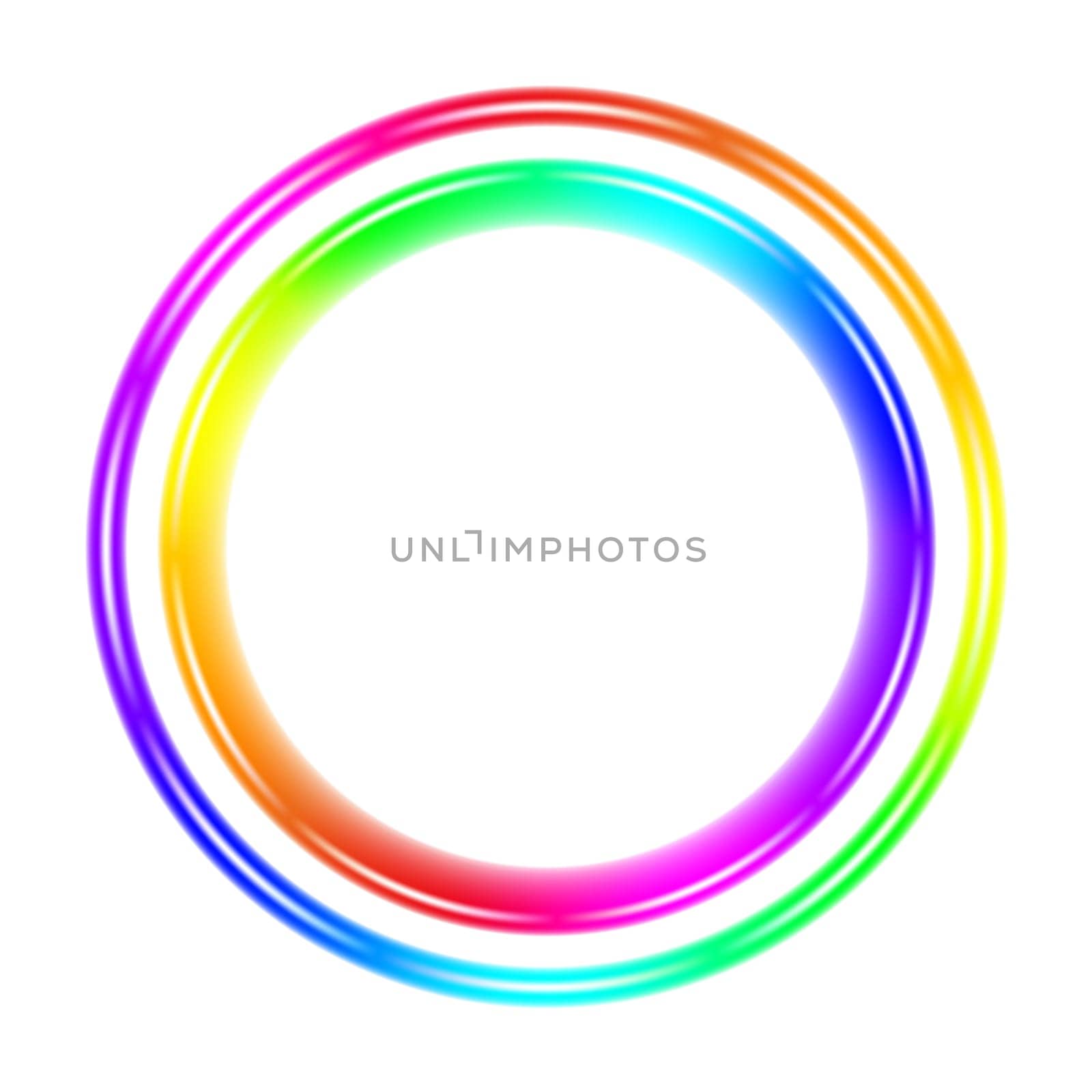 Multicolor spectral circle. Illustration on white background