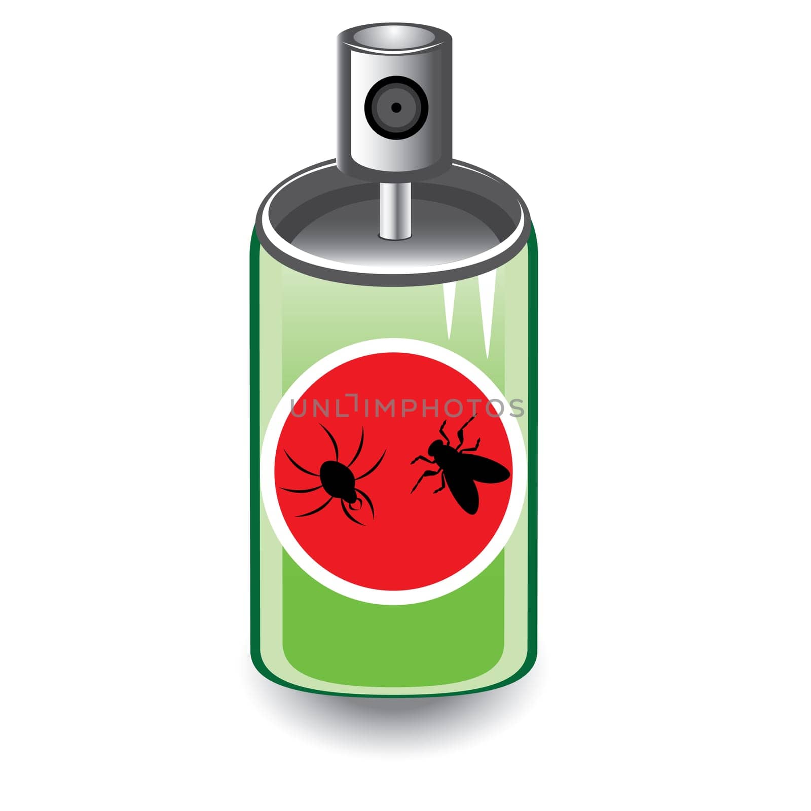 Insect spray. Illustration on white background