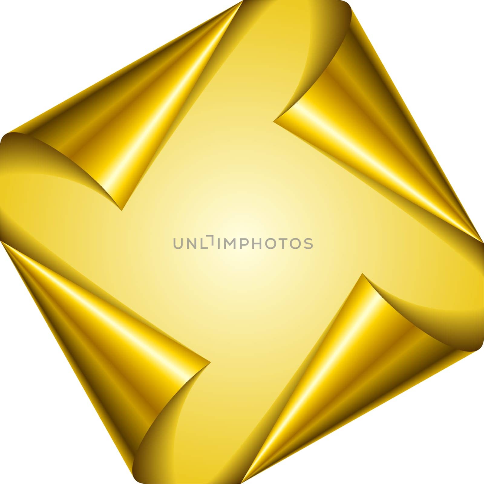Set golden page corners. Vector illustration on white background