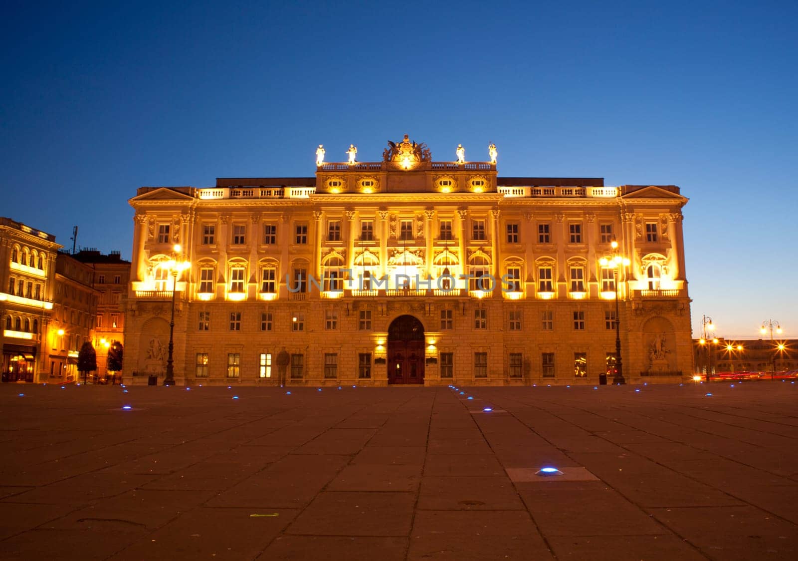 Famous building in Trieste, Italy