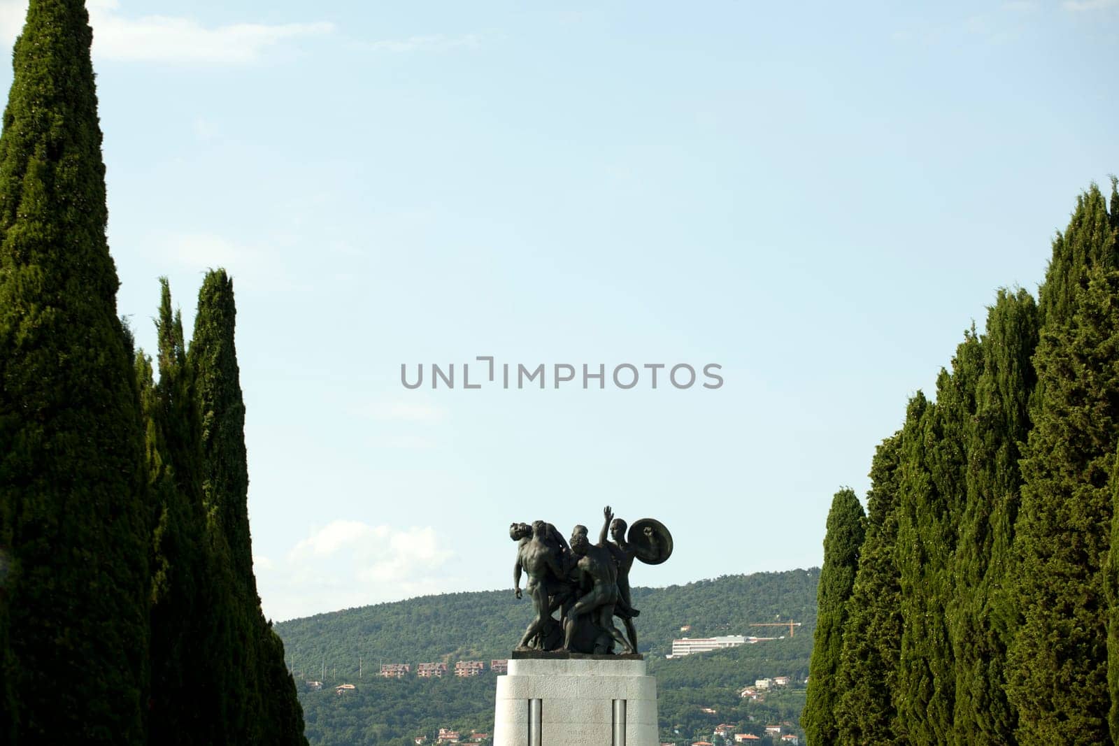 War memorial in St. Giusto hill, Trieste - Italy