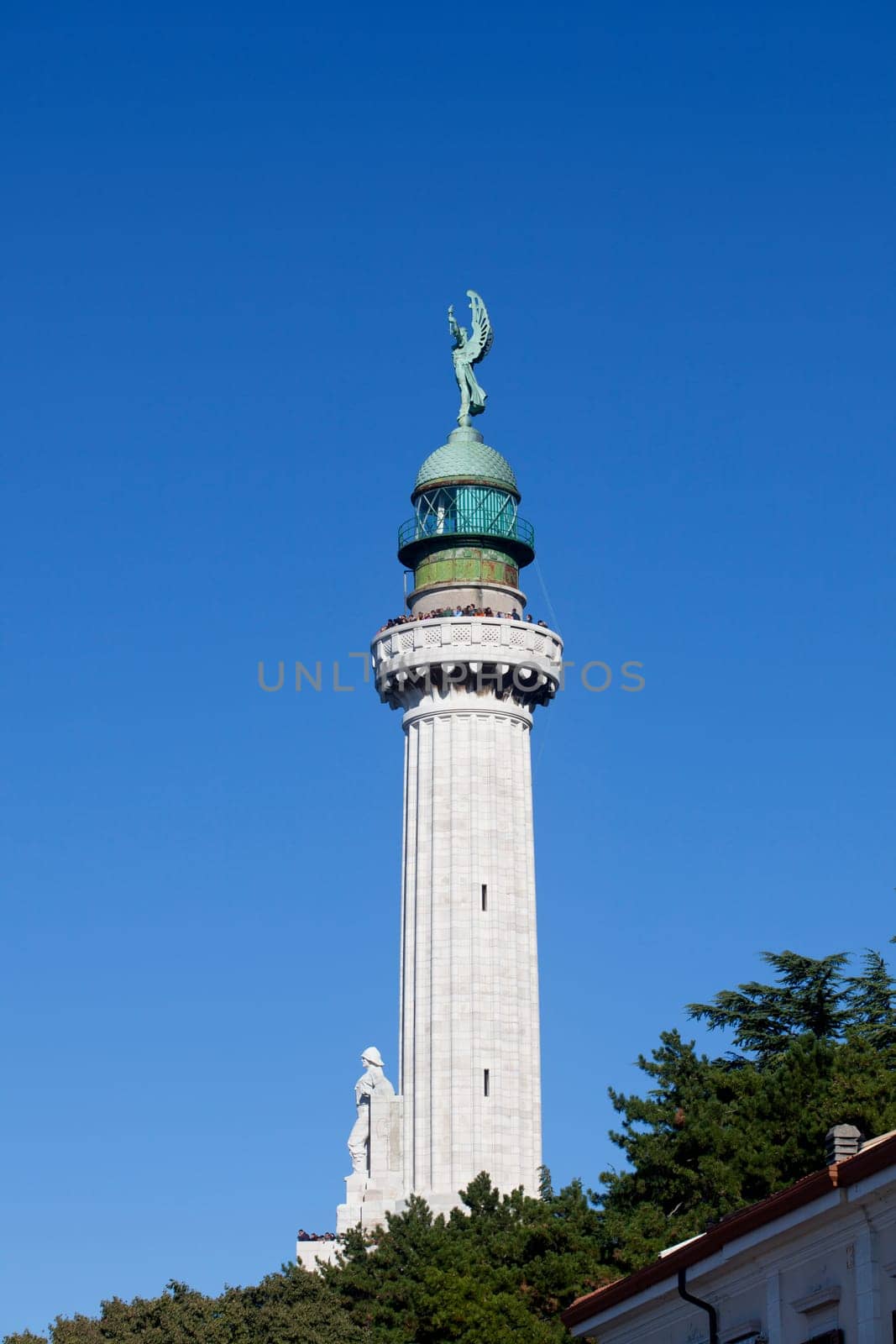Lighthouse on the blue sky, Trieste - Italy