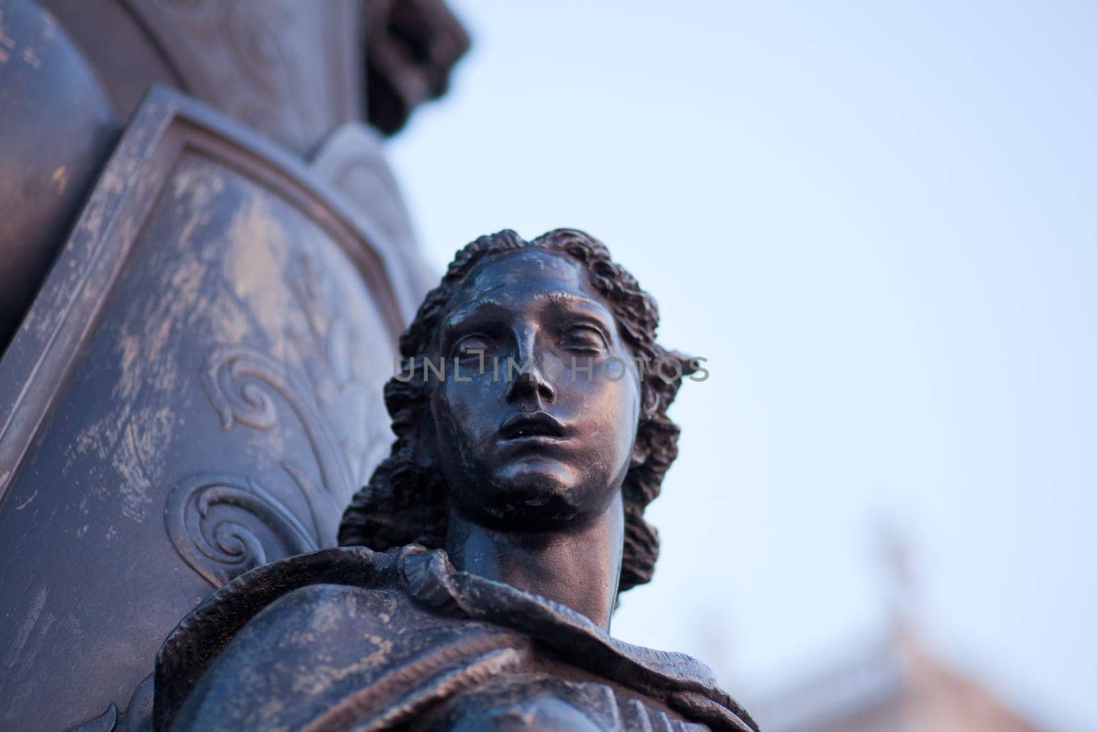 Bronze statue of a woman, Trieste. Italy