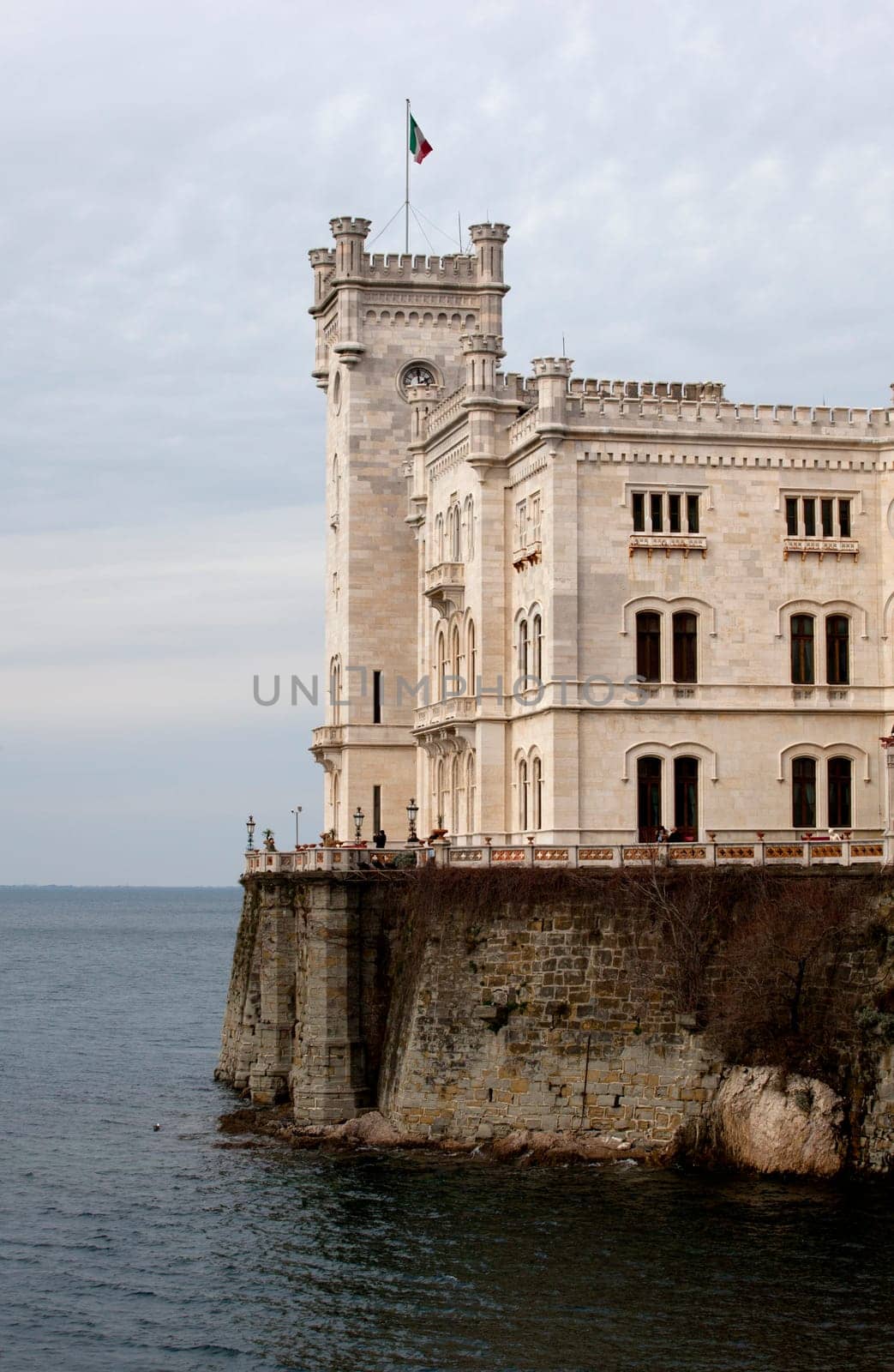 View of Miramare castle, Trieste - Italy