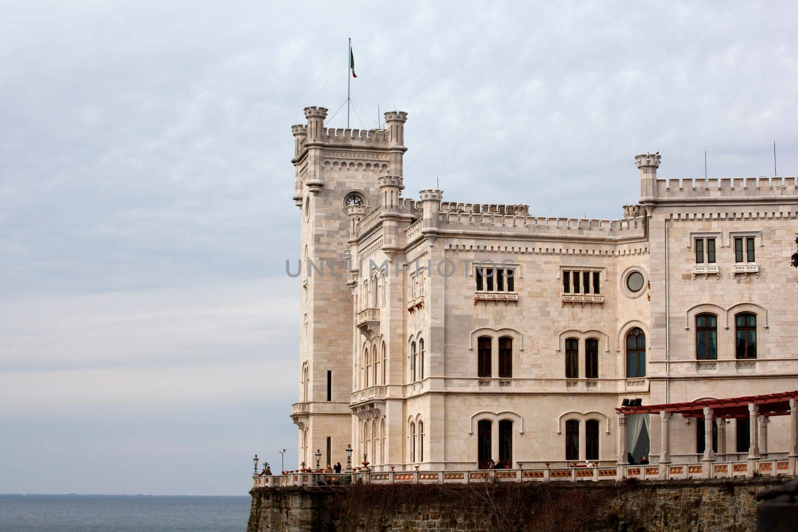 View of Miramare castle, Trieste - Italy