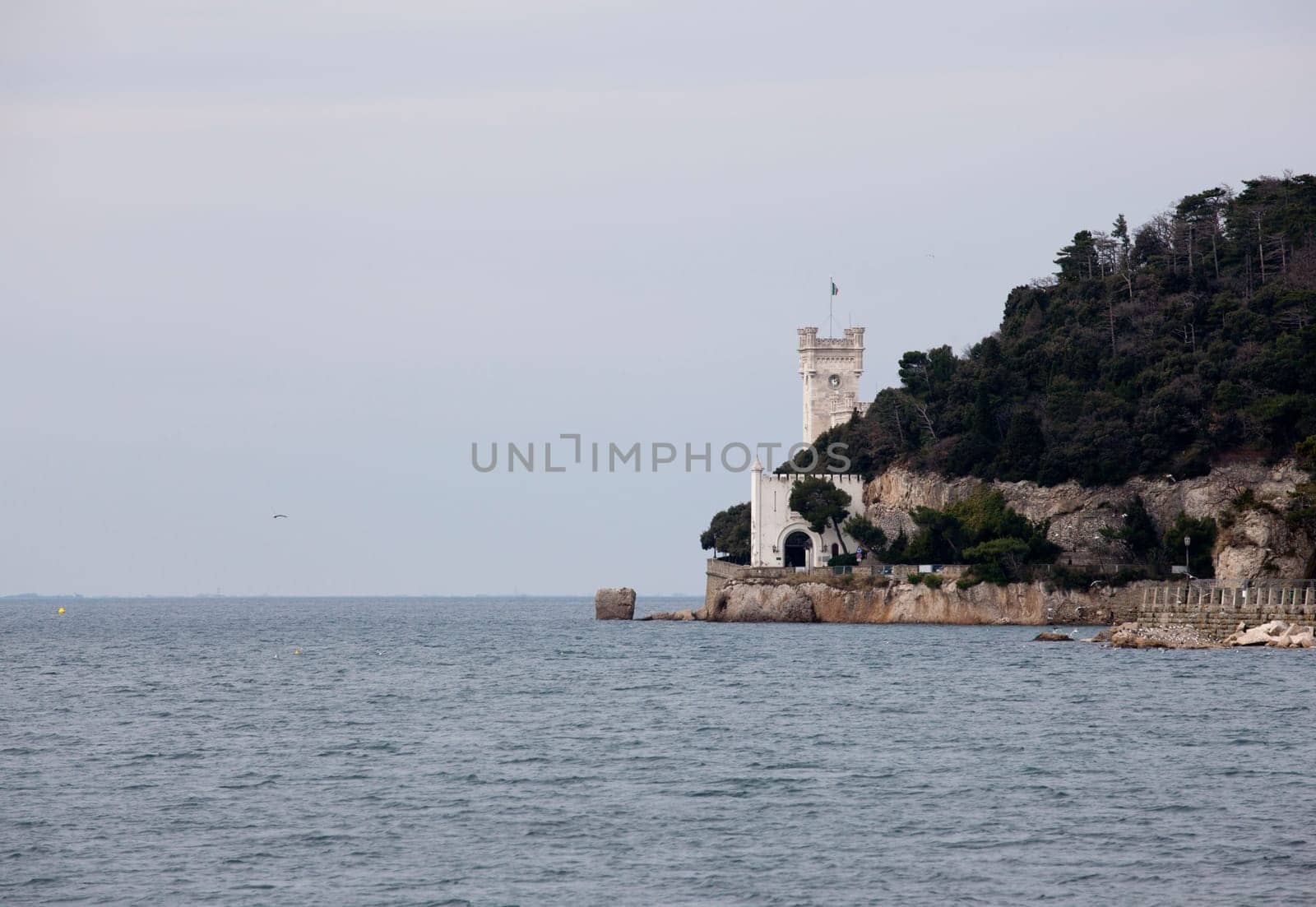 View of Miramare castle, Trieste - Italy