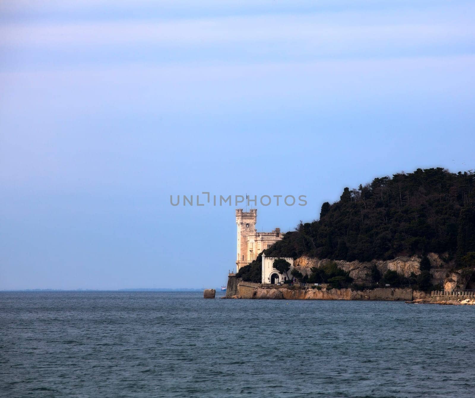 View of Miramare castle, Trieste - Italy