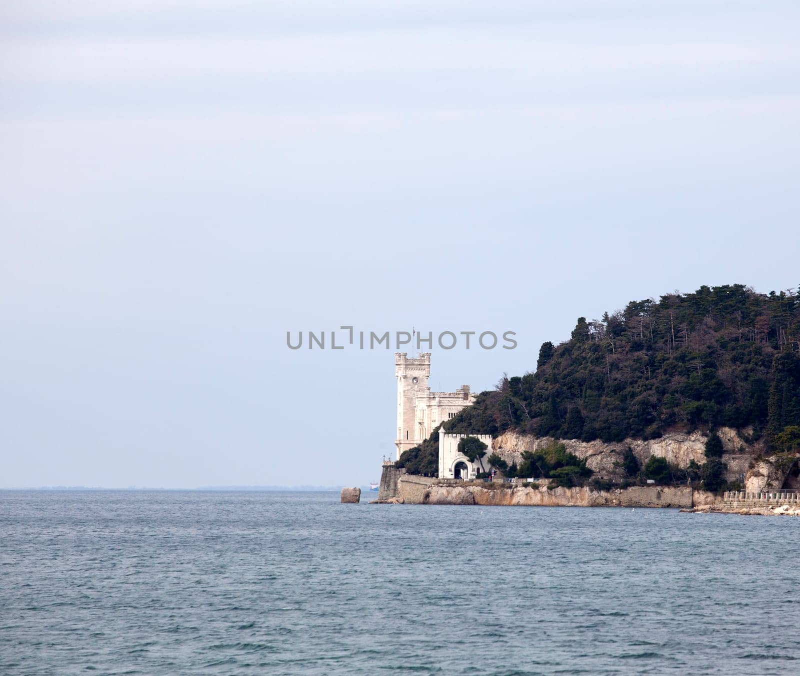 View of Miramare castle, Trieste - Italy