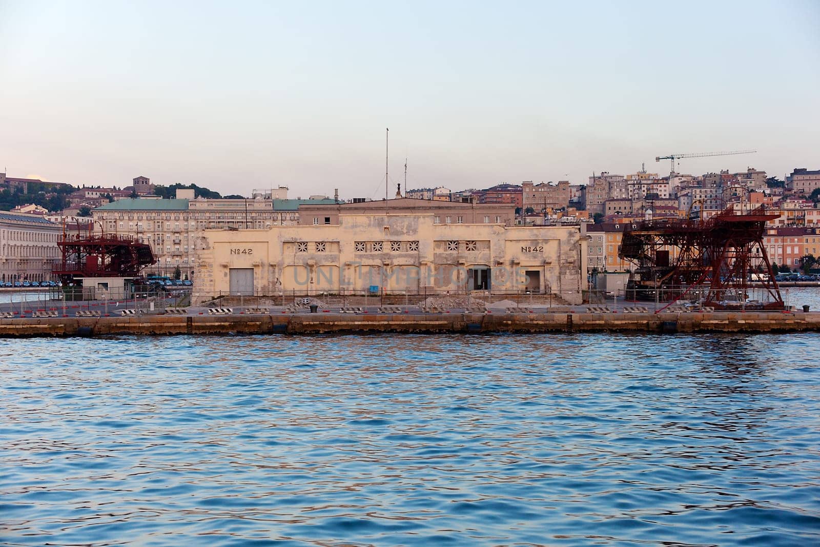 View of seaport, Trieste - Italy