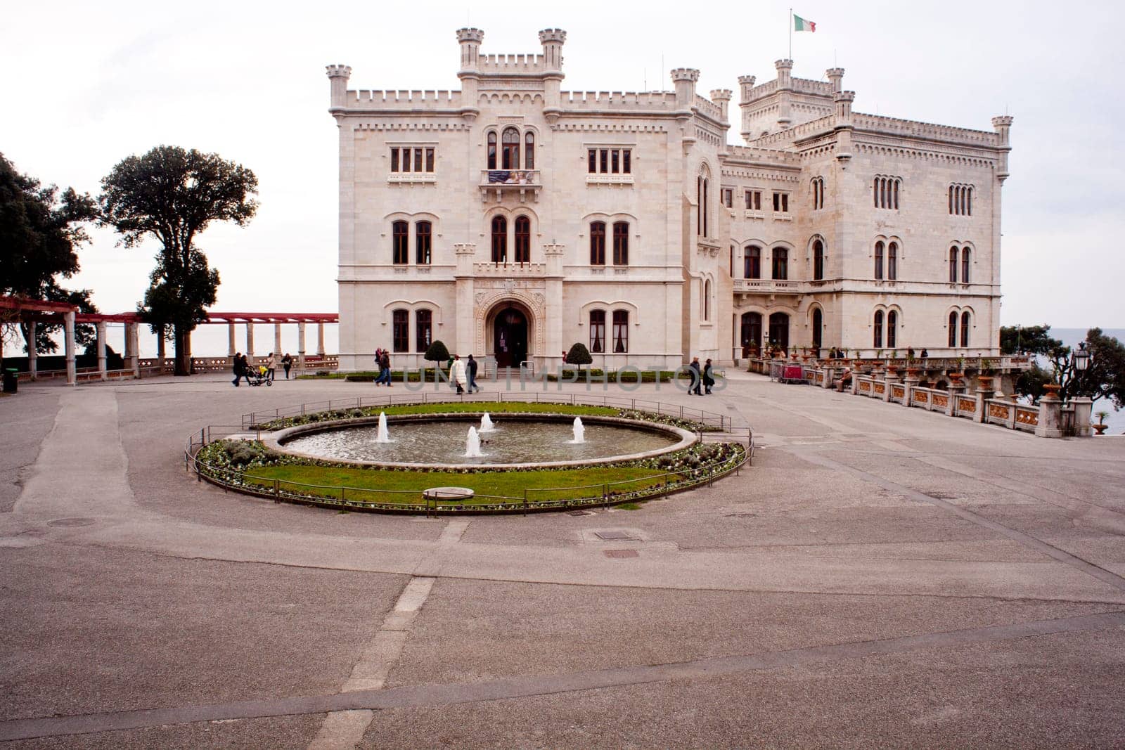View of Miramare castle, Trieste - Italy