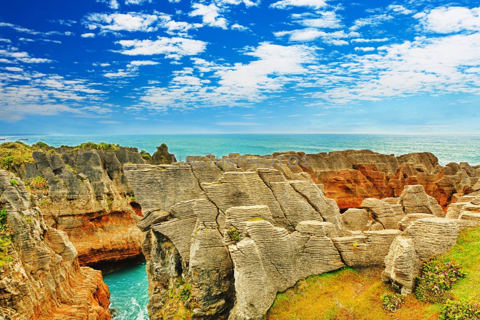 Punakaki Pancake Rocks in Paparoa National Park