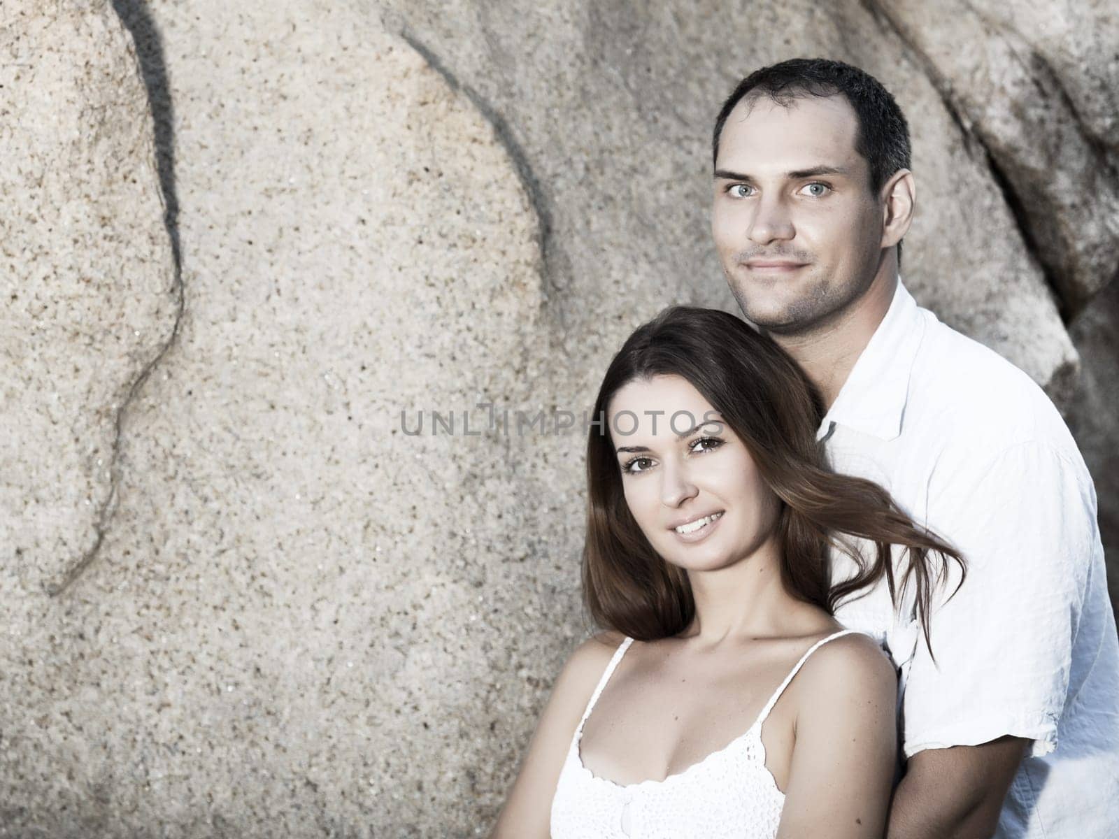 Portrait of a sexy young couple outdoor