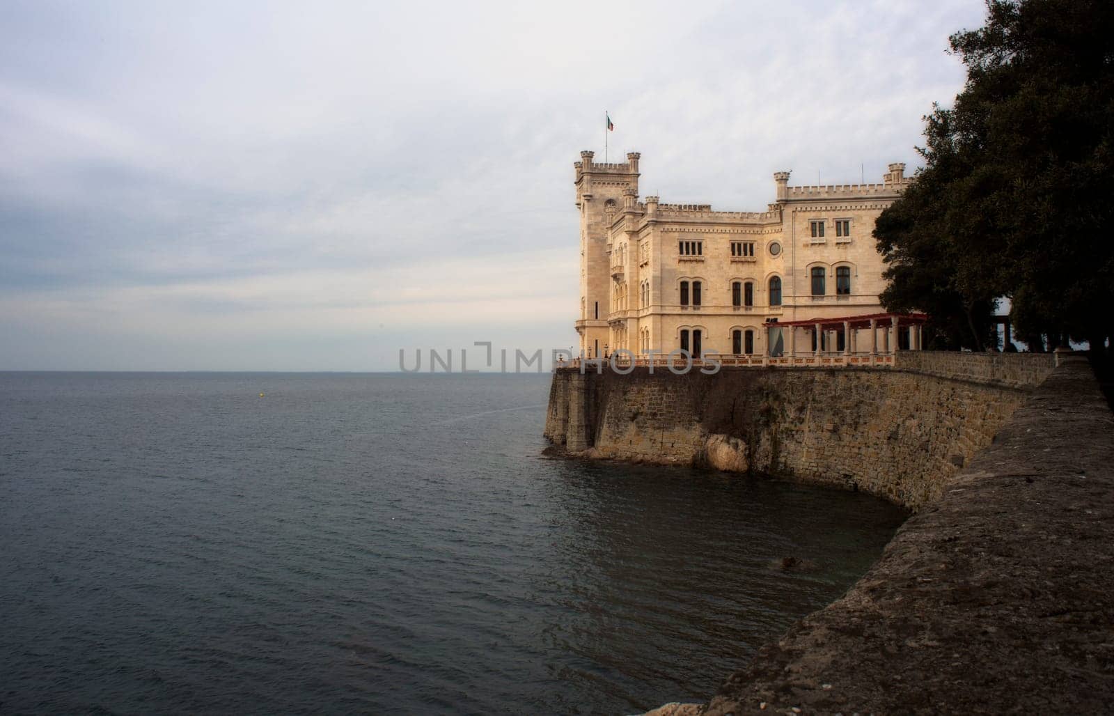 View of Miramare castle, Trieste - Italy