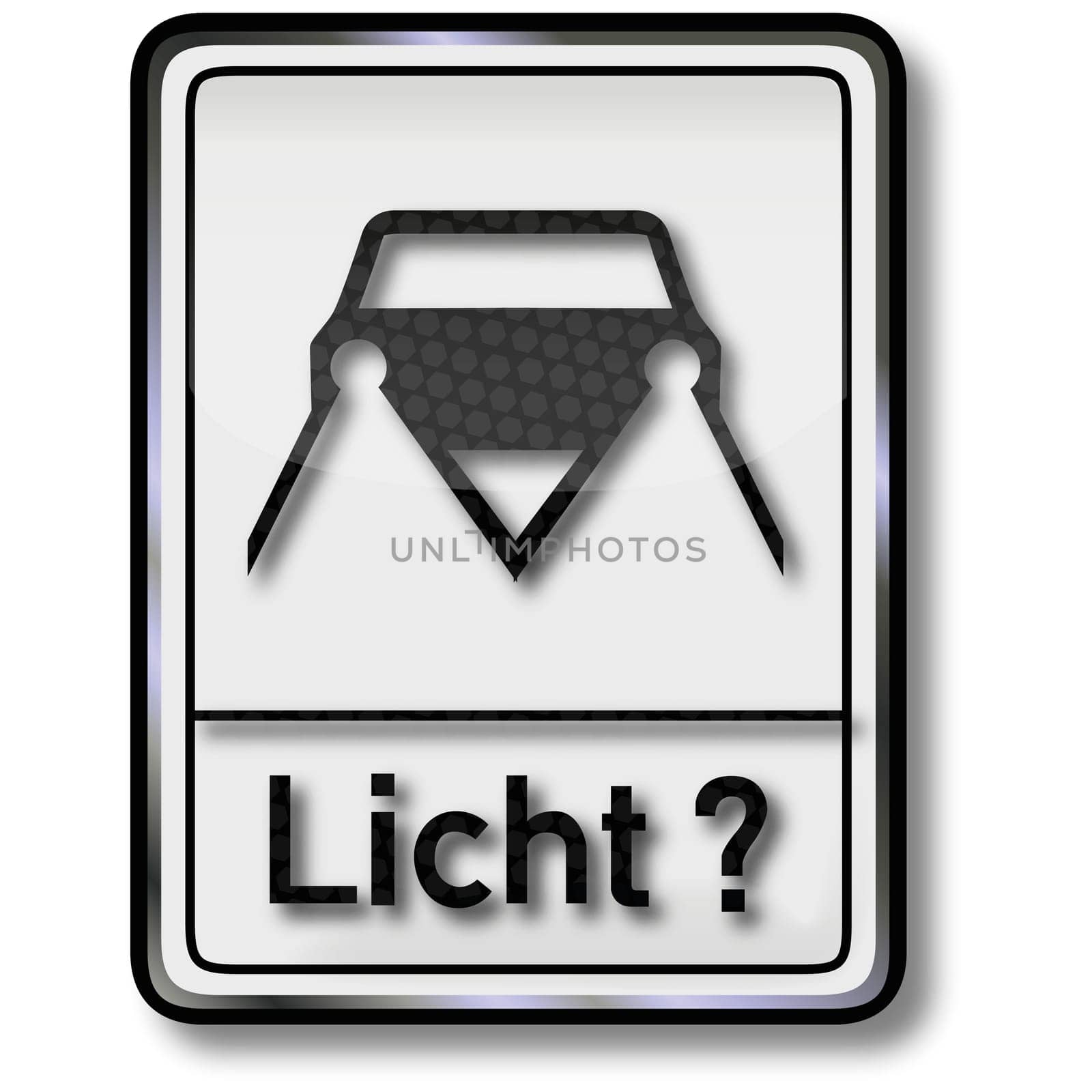Traffic sign light in the tunnel