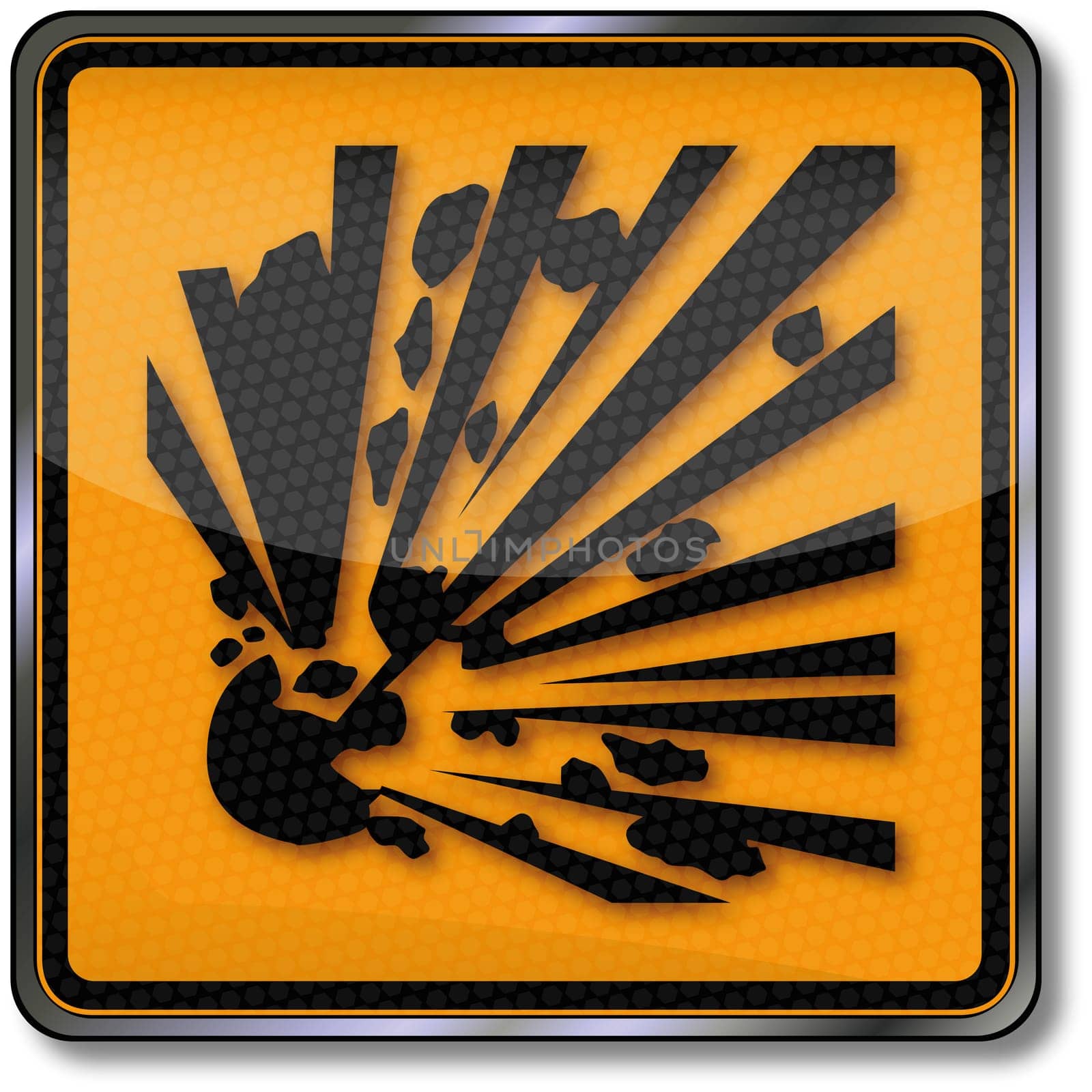 Danger sign explosion