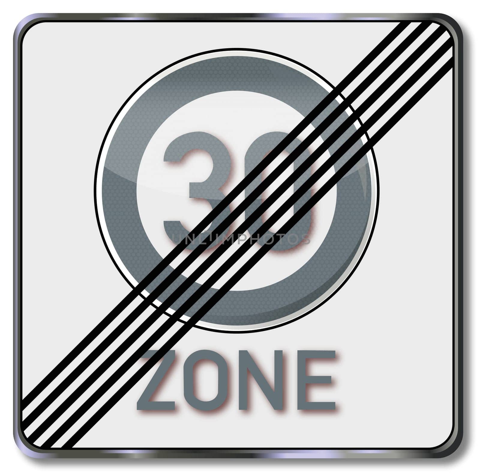 Traffic sign zone 30