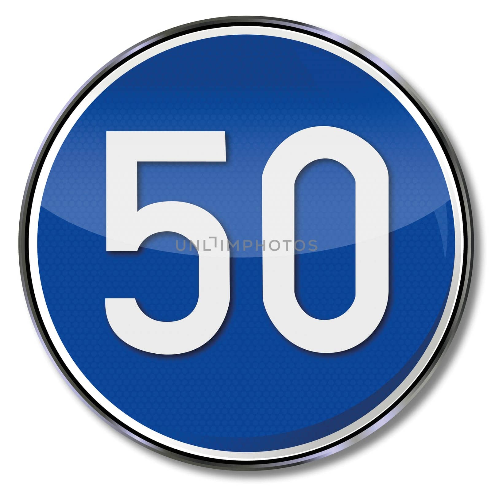 Traffic sign guideline speed 50