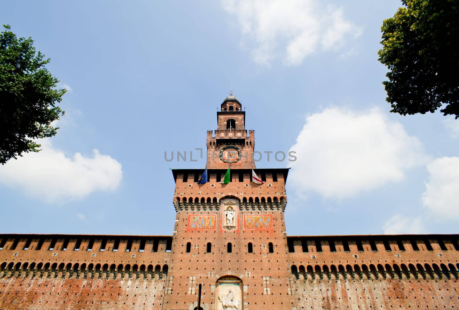 Sforzesco castle in Milan, Italy