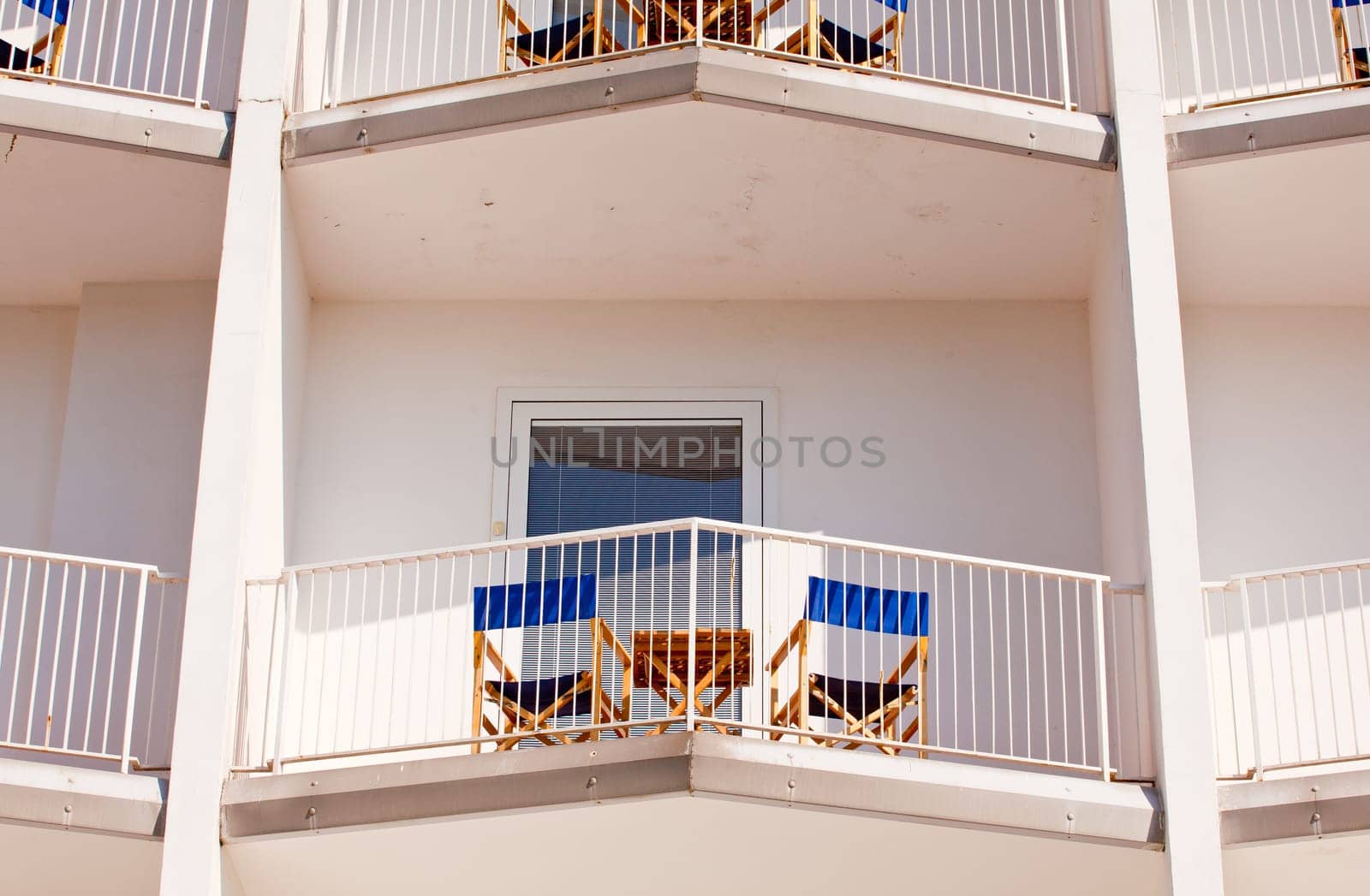 Balcony of an Hotel. Summer residences