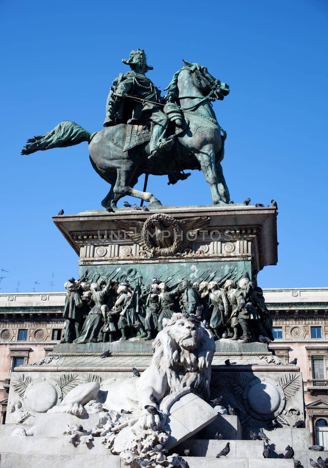 Vittorio Emanuele II monument in Milan - Italy