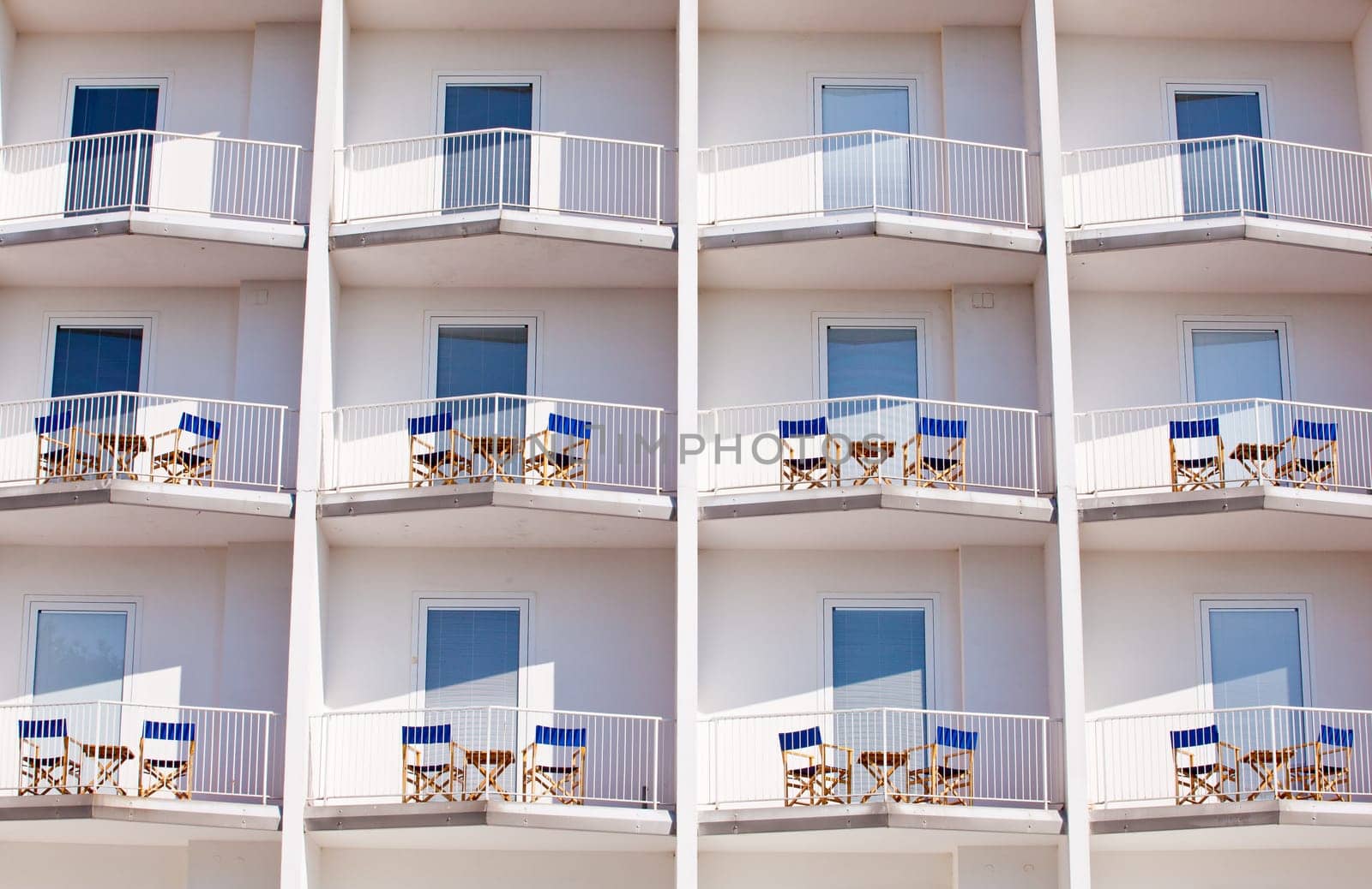 Balcony of an Hotel. Summer residences