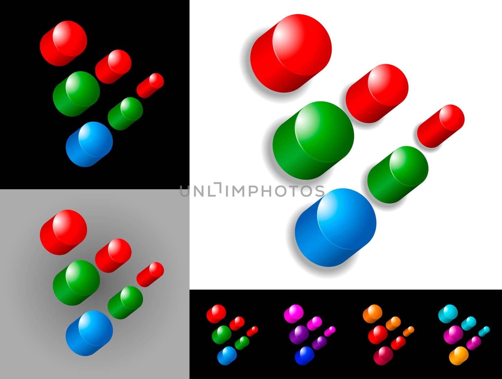Abstract graphic design of 3d icon or symbol