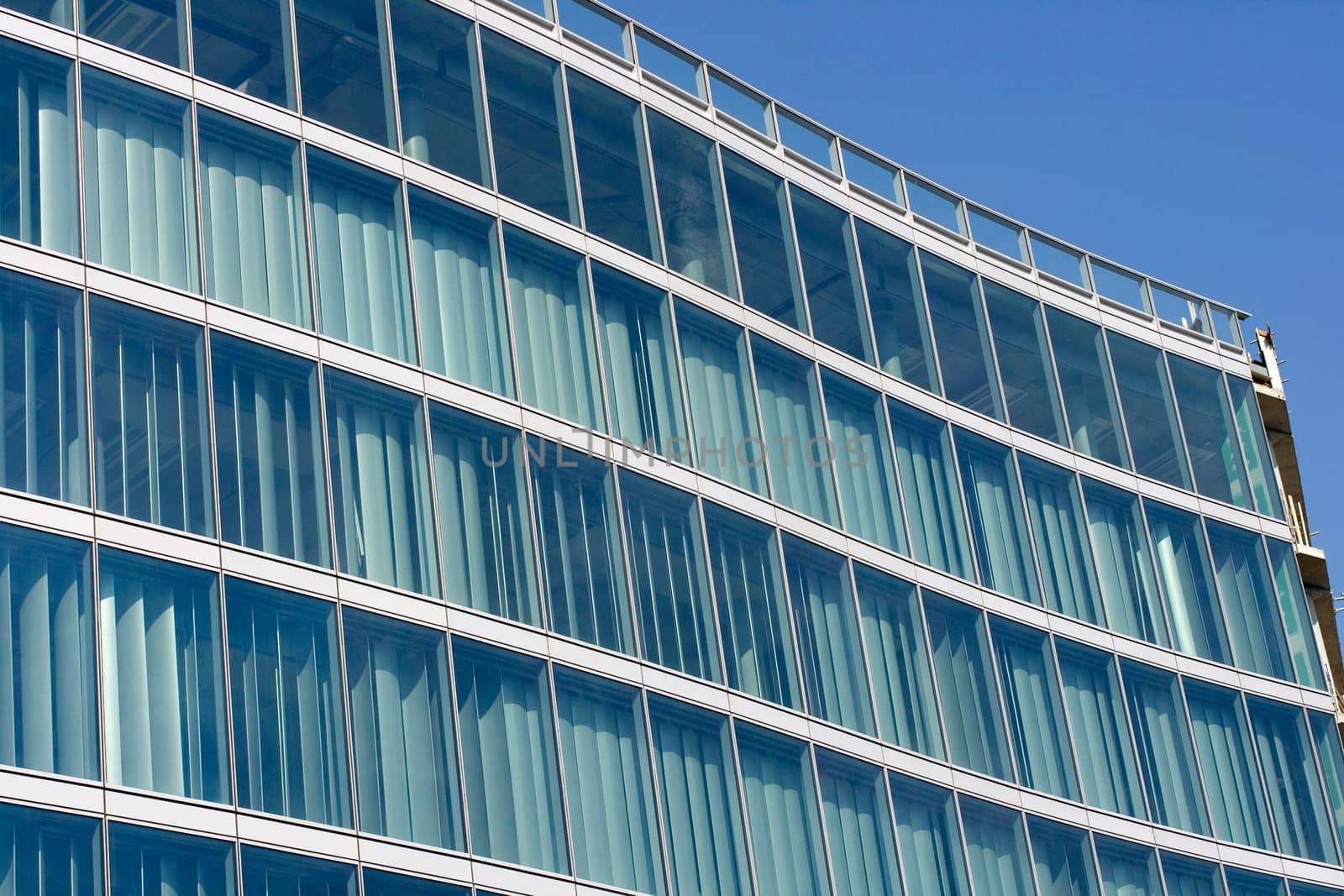 Glass building in the city of Milan
