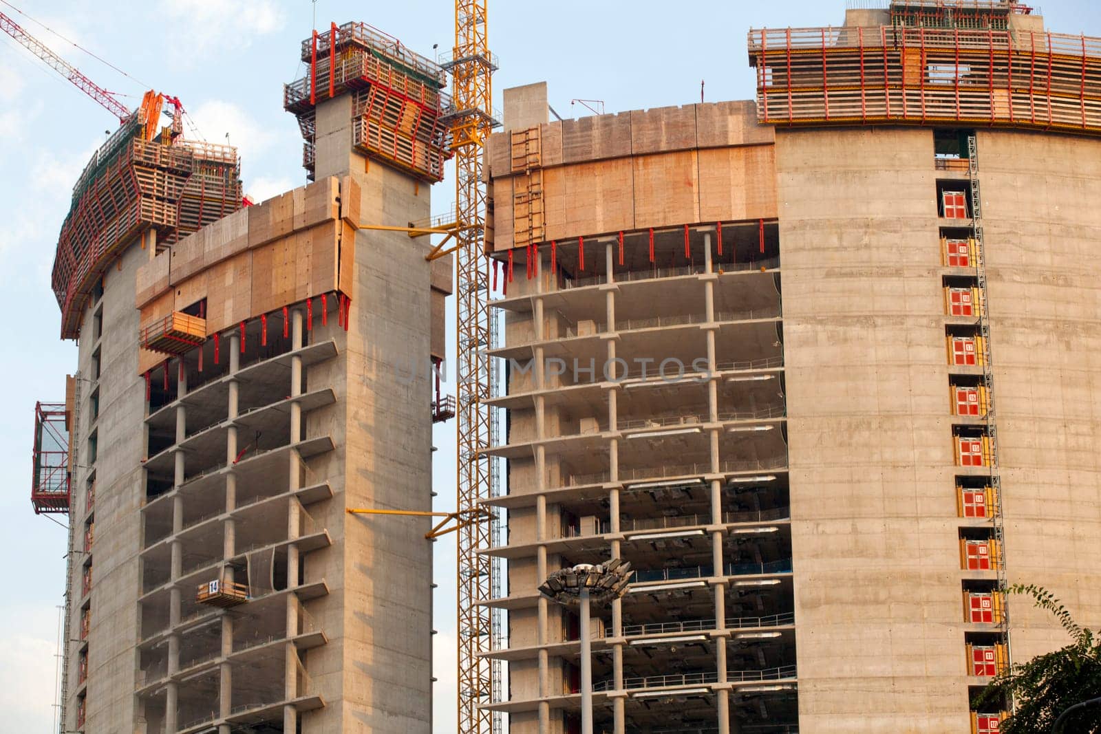 Crane in a construction site, Milan - Italy