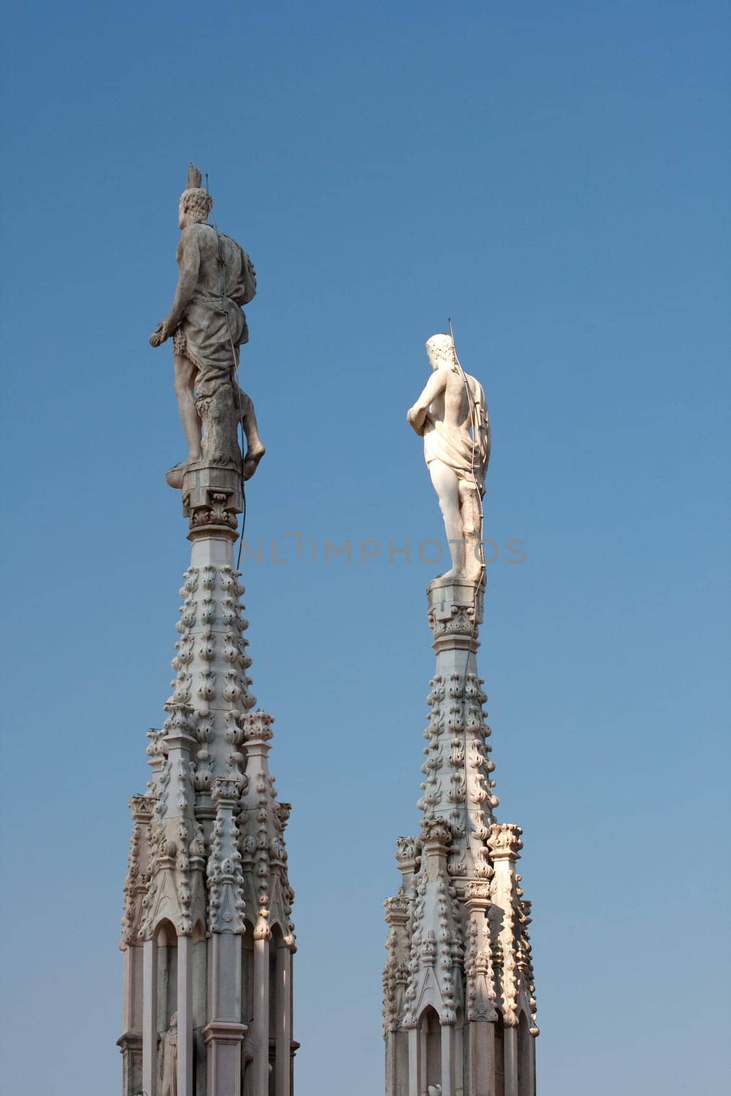 Statue on the spire, Milan cathedral