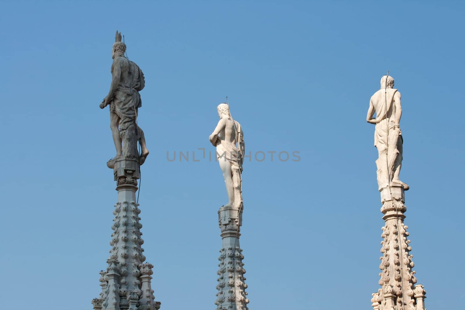 Statue on the spire, Milan cathedral