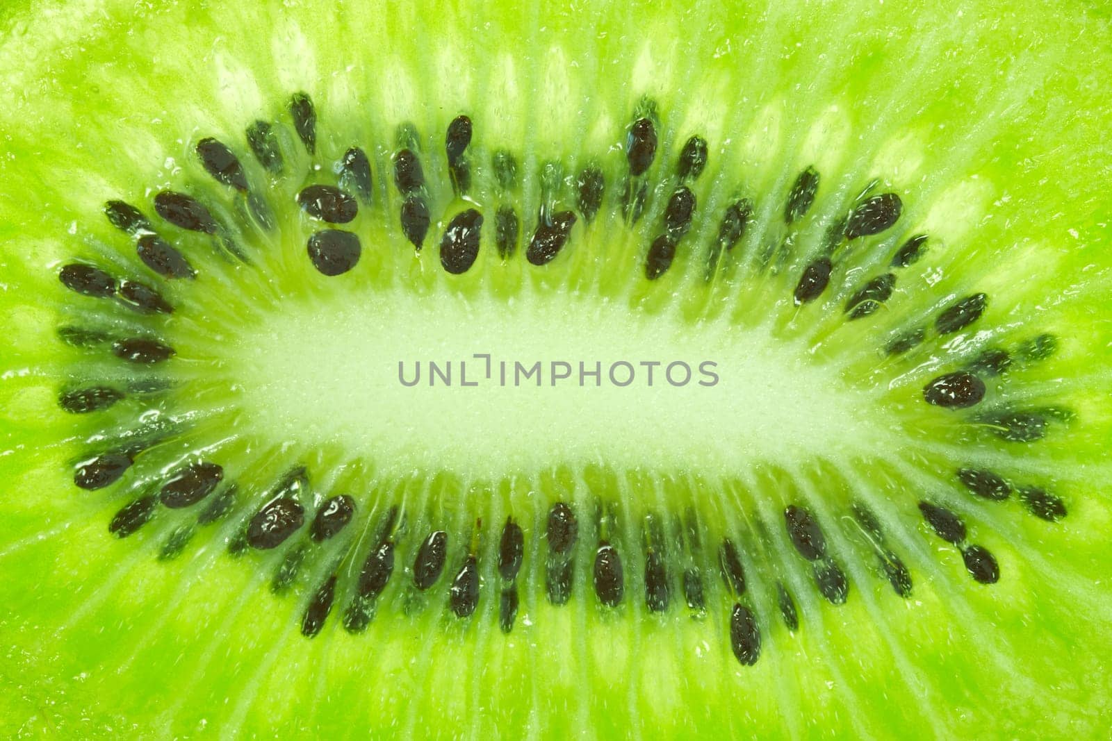 close up of a green healthy kiwi fruit