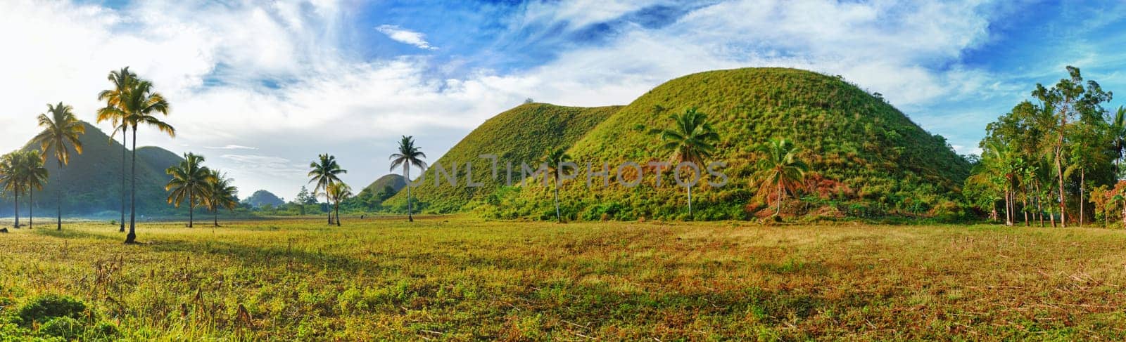 Panorama of The Chocolate Hills. Bohol, Philippines
